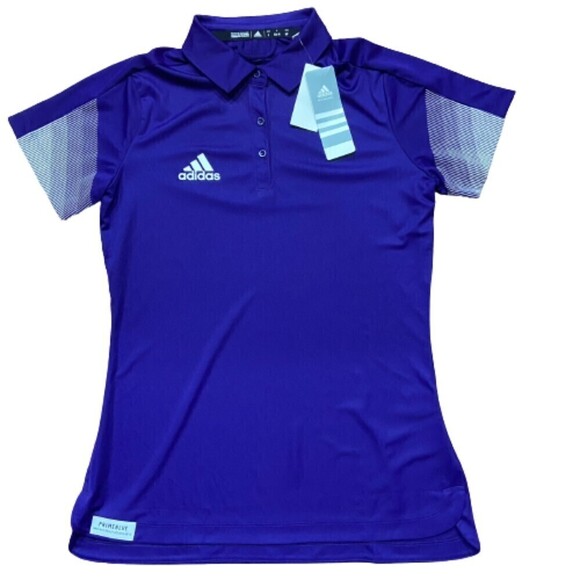 adidas Tops - Adidas Women's Prime Polo Purple Athletic Top Primeblue Size Small NWT